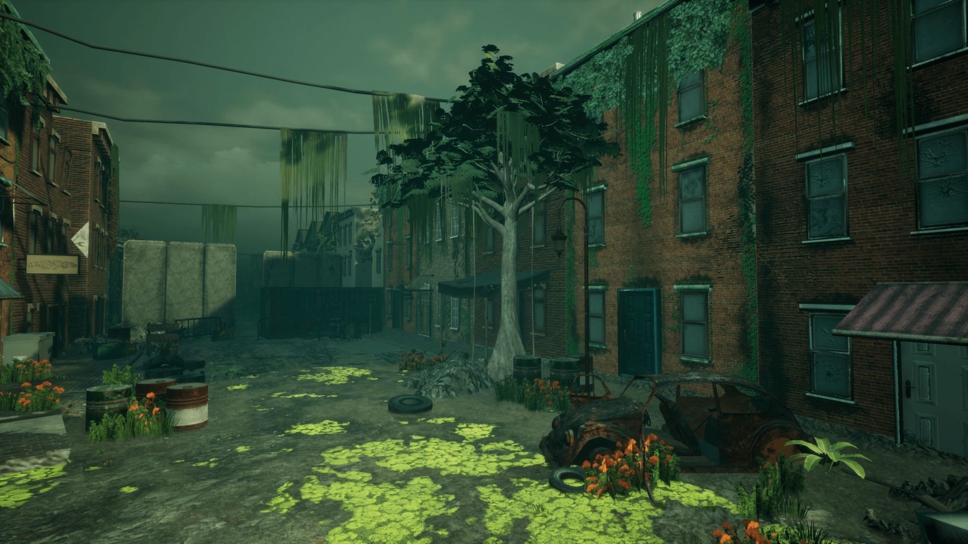 Abandoned City Unreal Low-poly 3D model_4