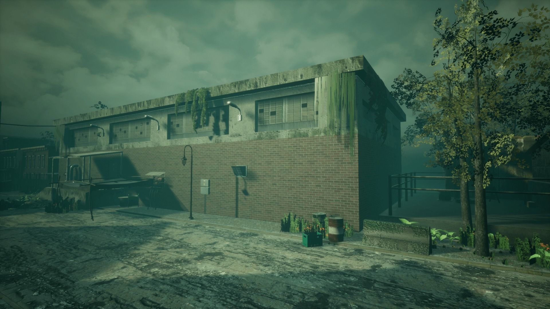Abandoned City Unreal Low-poly 3D model_18