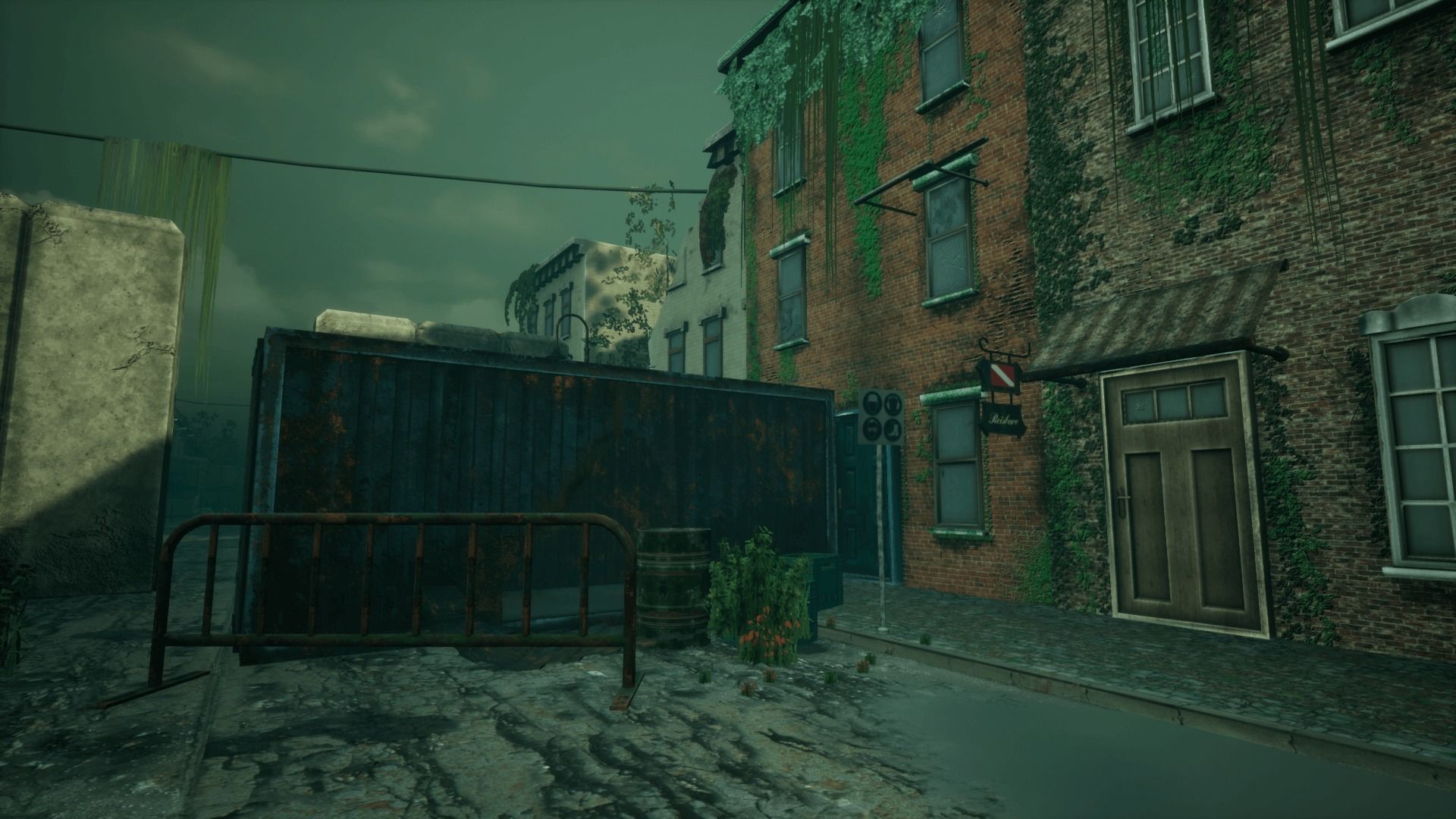Abandoned City Unreal Low-poly 3D model_8