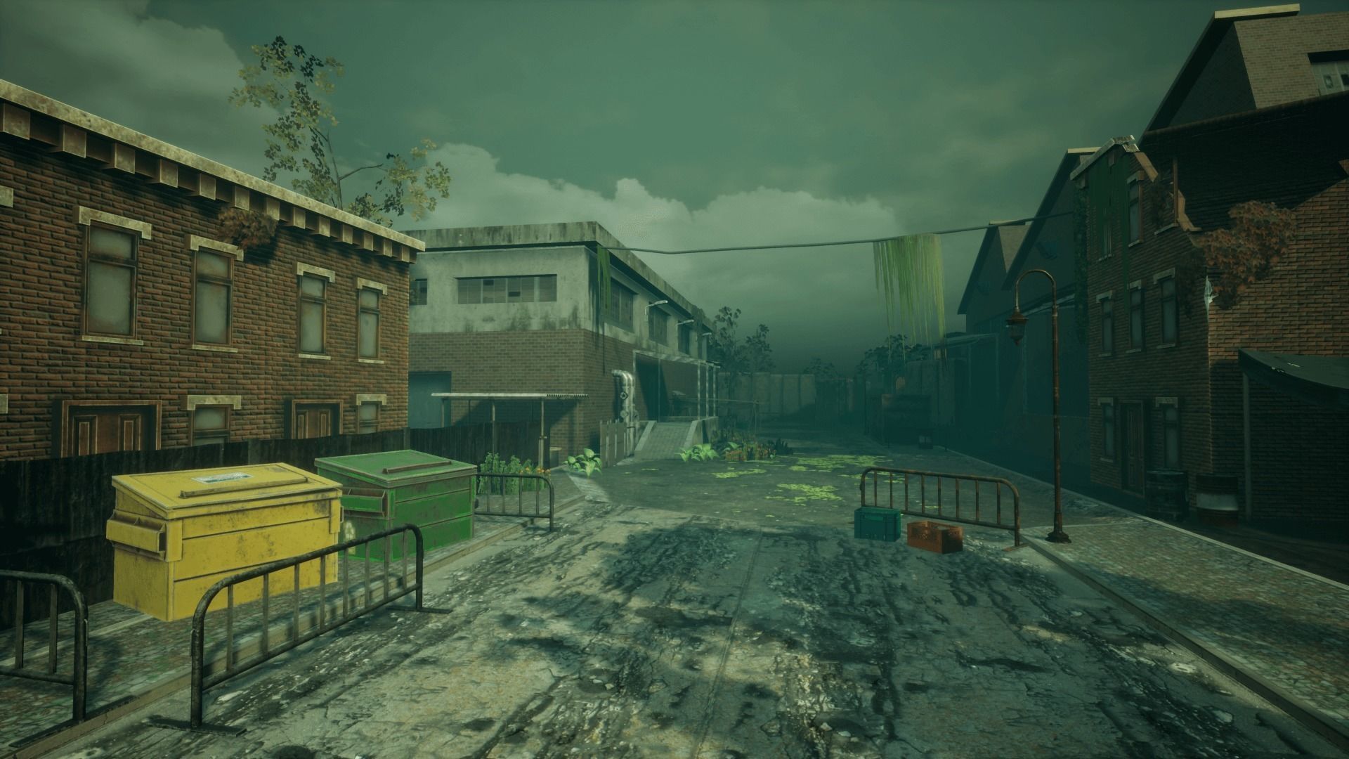 Abandoned City Unreal Low-poly 3D model_11