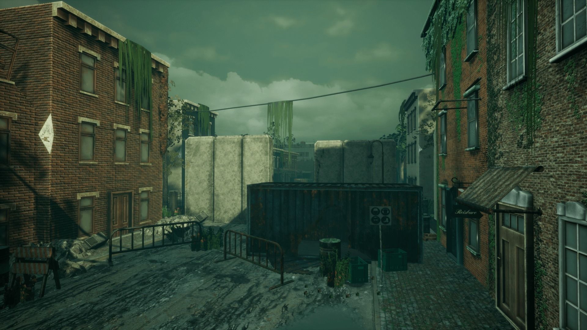 Abandoned City Unreal Low-poly 3D model_7