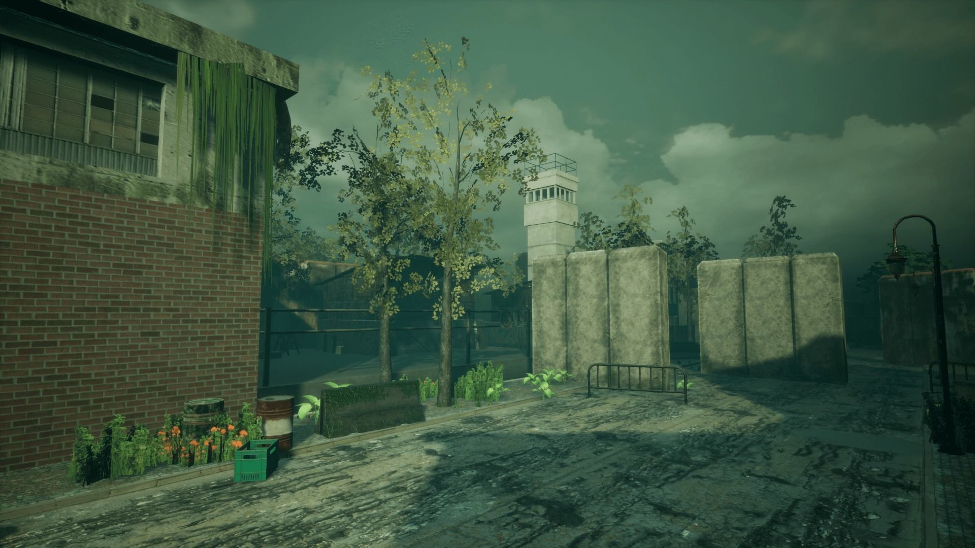 Abandoned City Unreal Low-poly 3D model_15