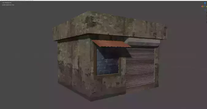 House or Shop Game Ready 3D Model 