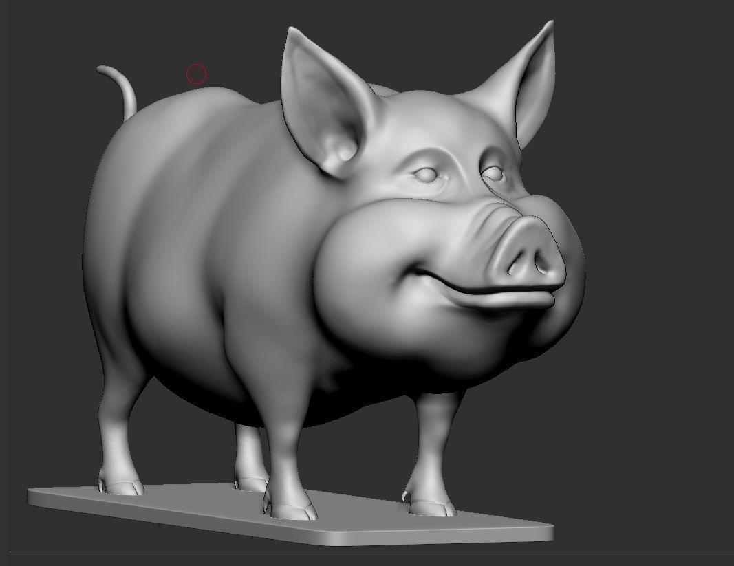 cute Pig 3d print model 3D print model_6