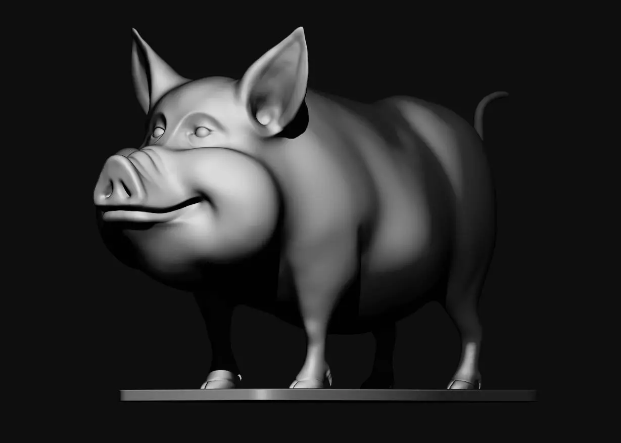 cute Pig 3d print model 3D print model_0