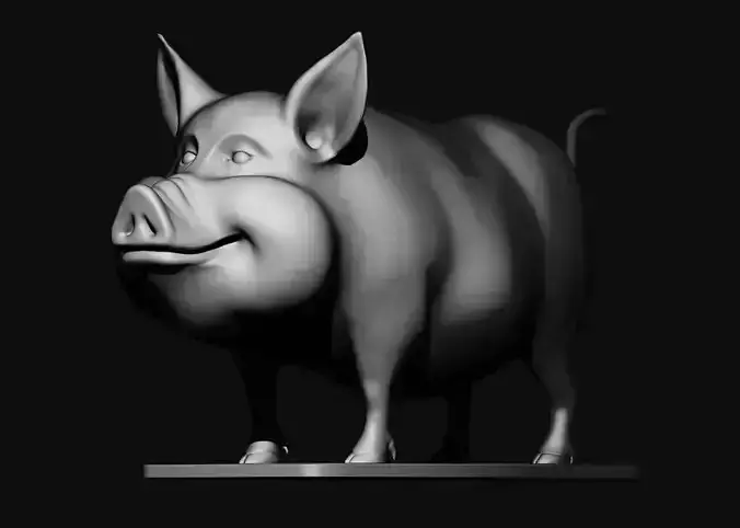 cute Pig 3d print model