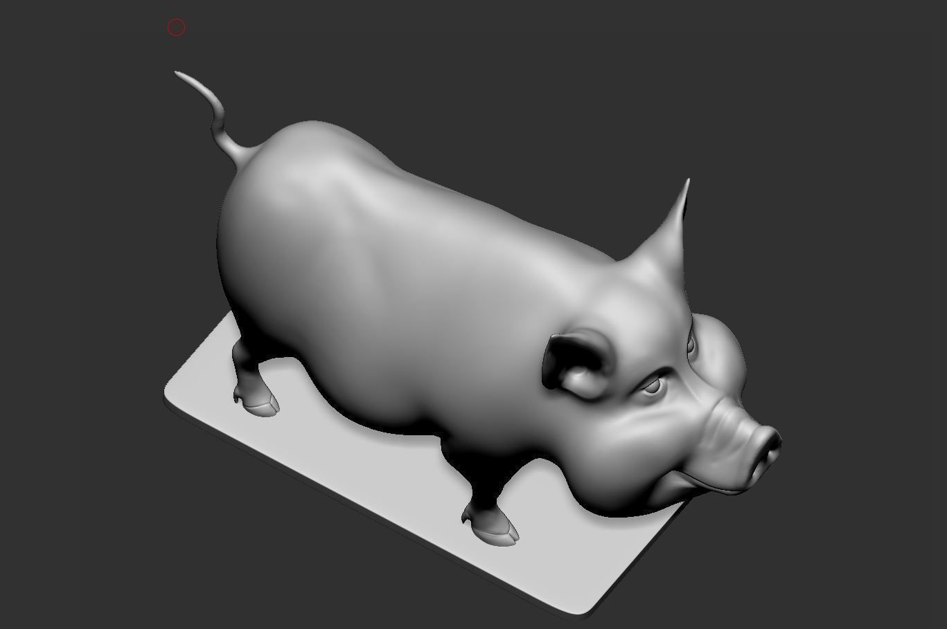 cute Pig 3d print model 3D print model_5