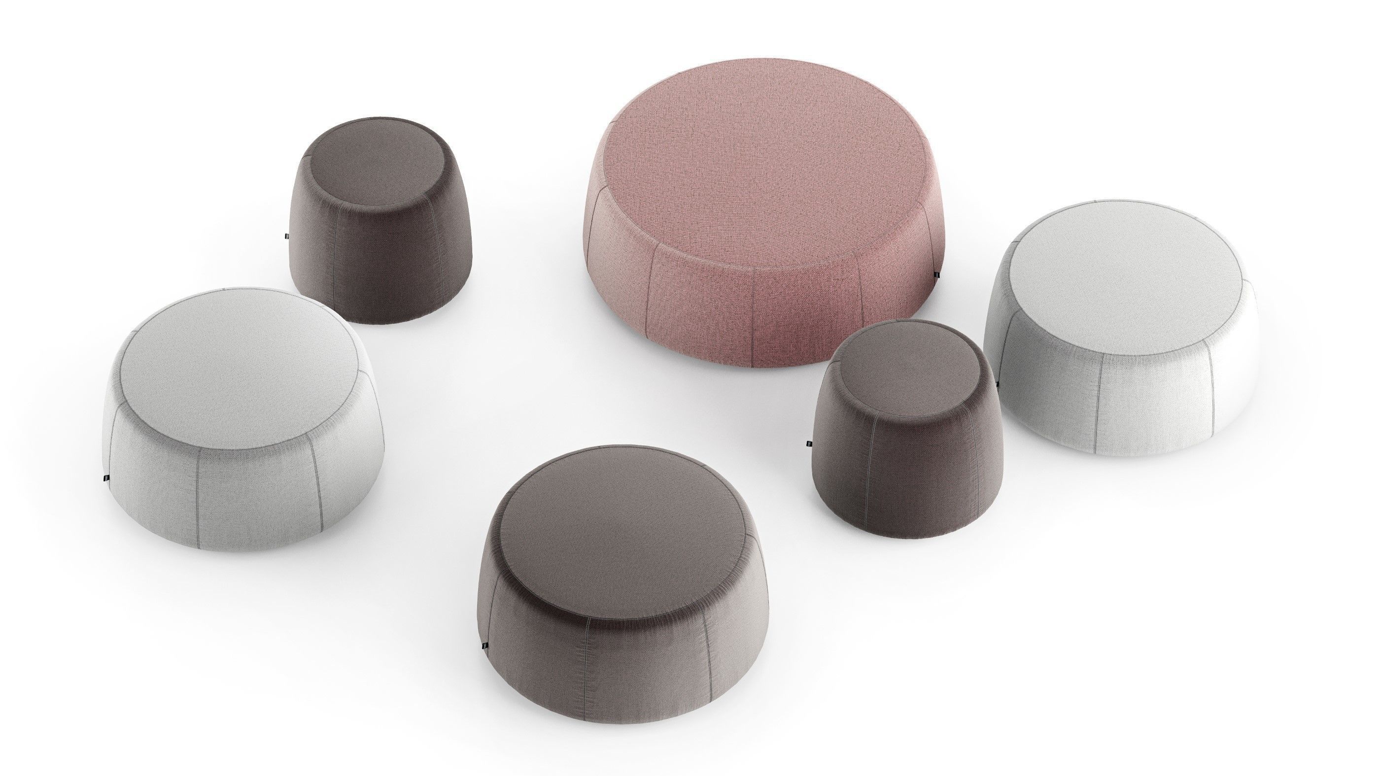 Tribu Nomad Poufs 3D model_6