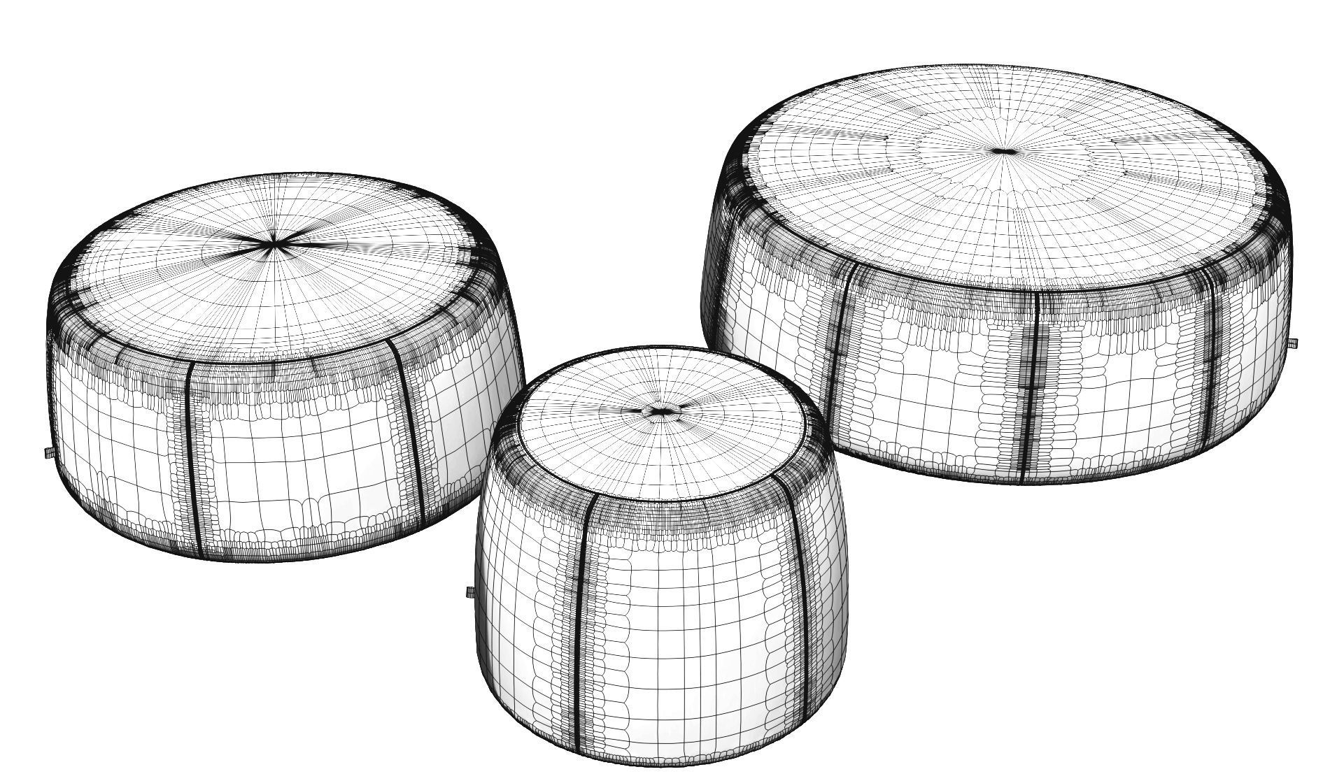 Tribu Nomad Poufs 3D model_13