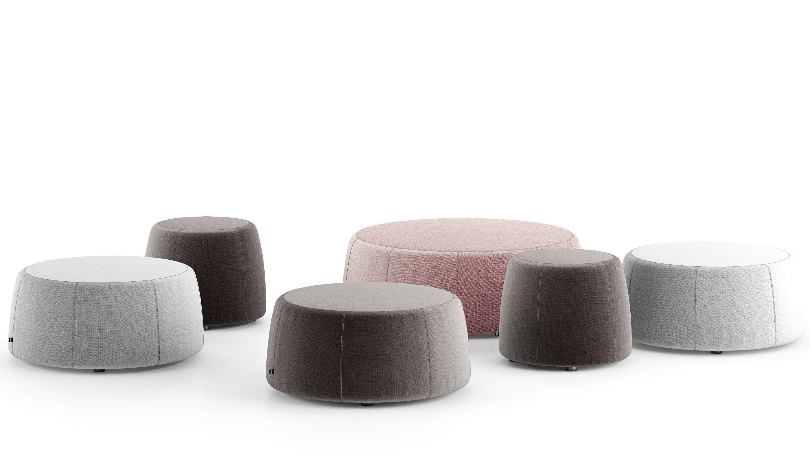 Tribu Nomad Poufs 3D model_2