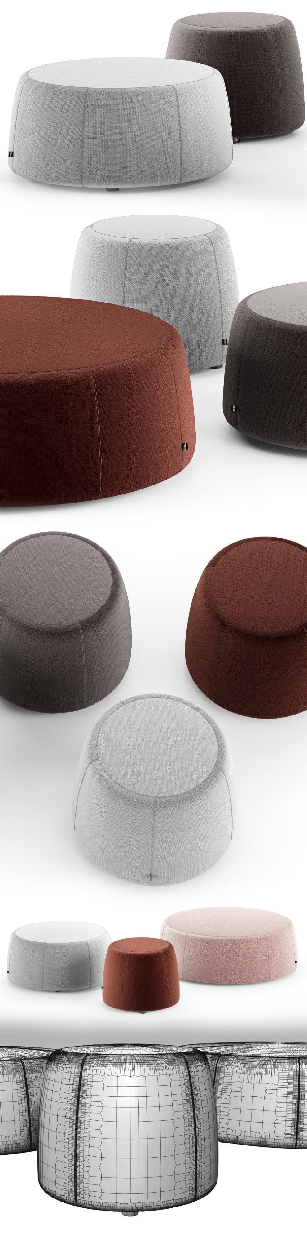 Tribu Nomad Poufs 3D model_12