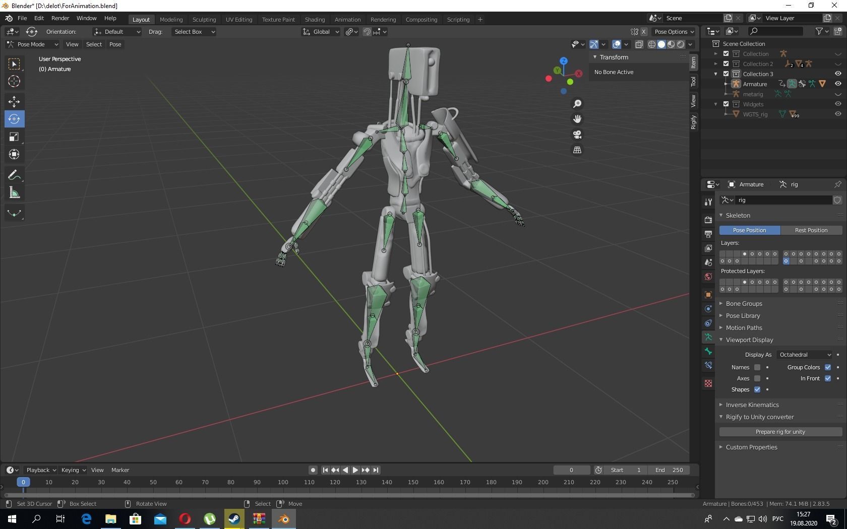 Sci-fi Robot Combat Low-poly 3D model_5