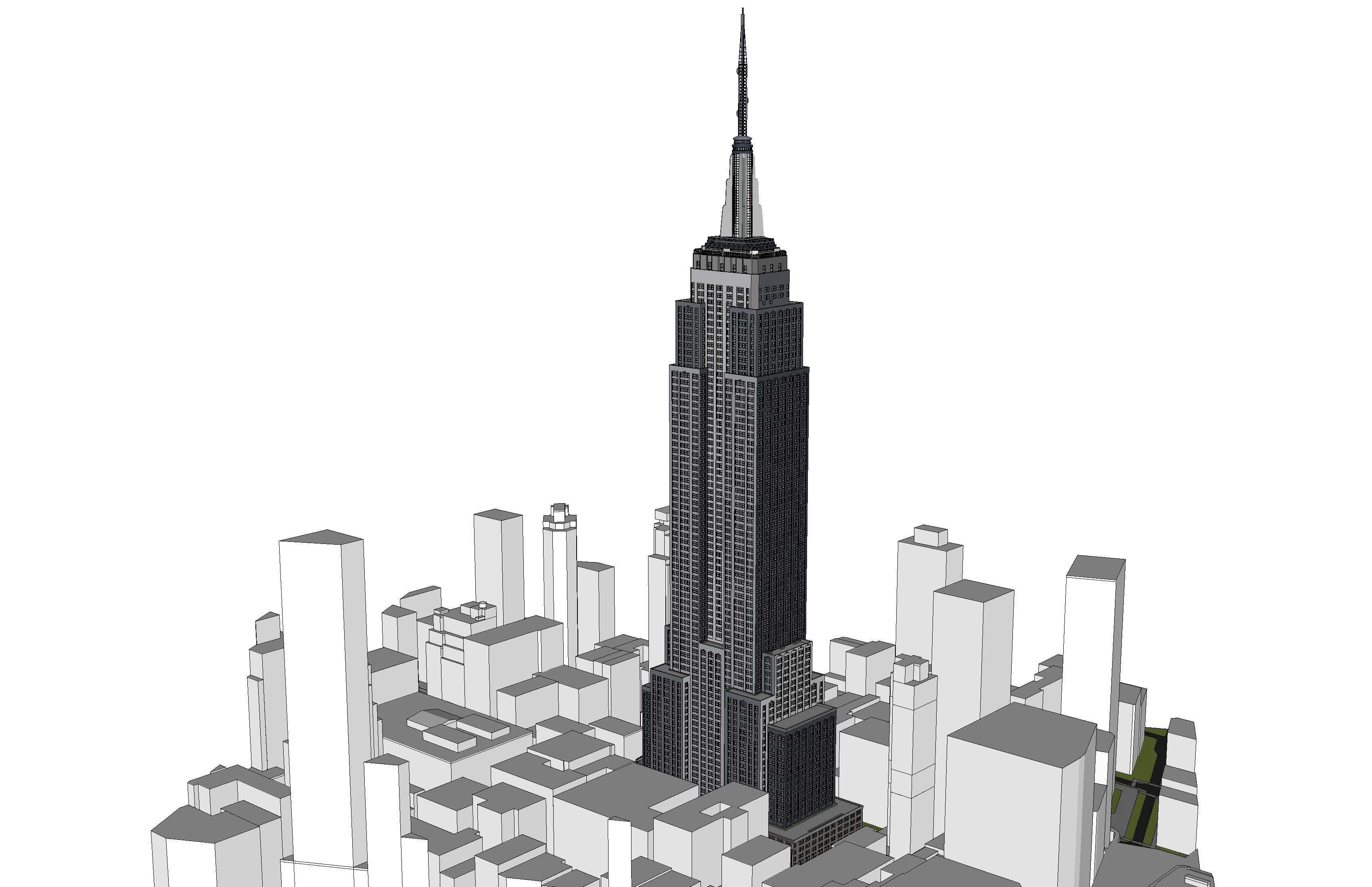 Empire State Building NYC 3D model_22