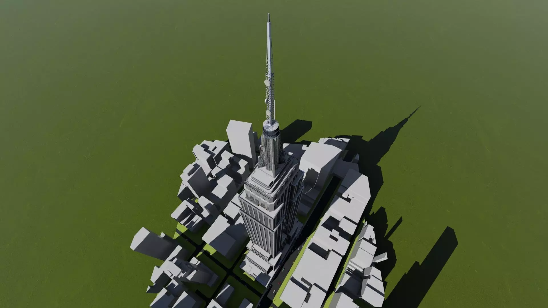 Empire State Building NYC 3D model_0