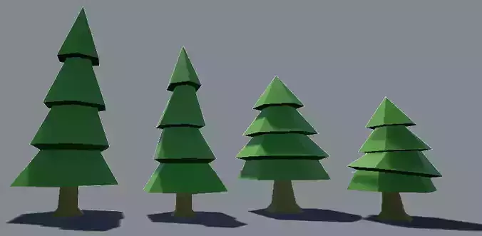 Simple Low Poly Tree Pack