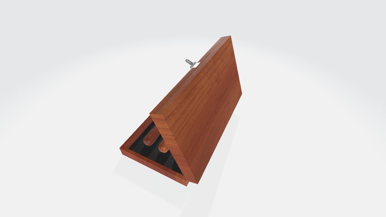 Chisels Box 3D model Low-poly 3D model_3