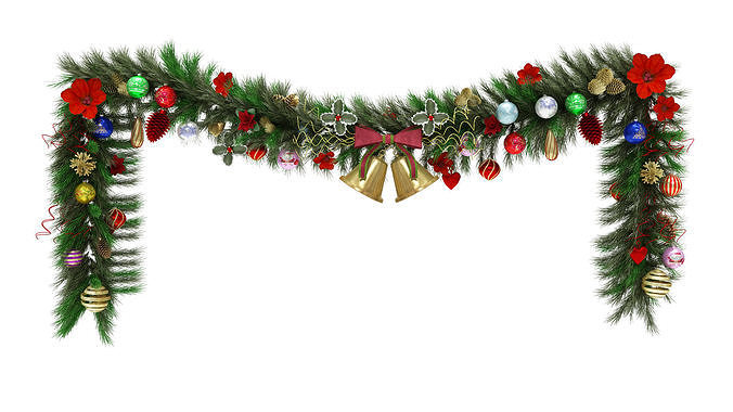 Christmas Garland 3D model