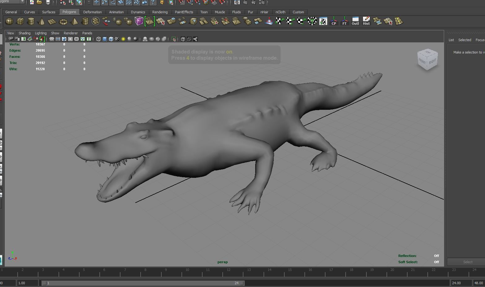 3D Low poly Wild Crocodile Rigged  Low-poly 3D model_21