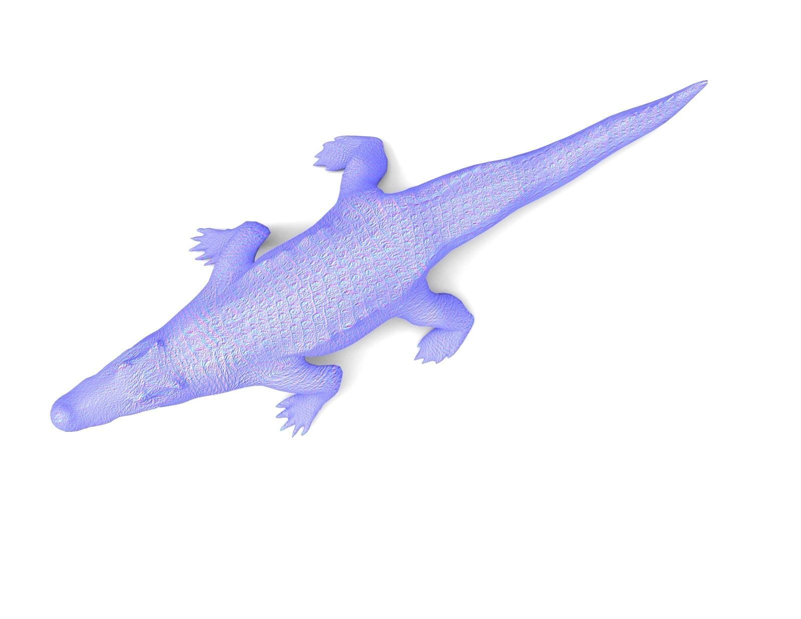 Crocodile Rigged 3D Models game ready Low-poly 3D model_14