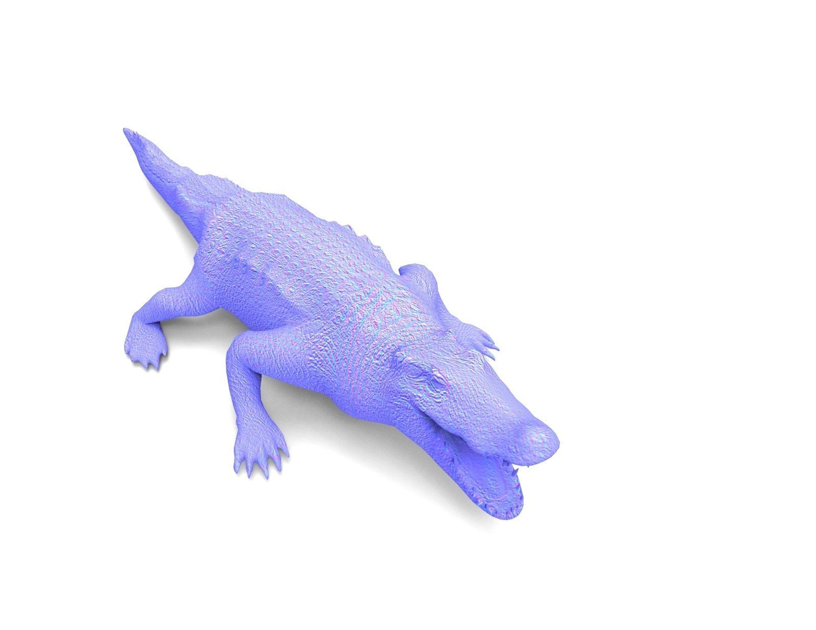 Crocodile Rigged 3D Models game ready Low-poly 3D model_12