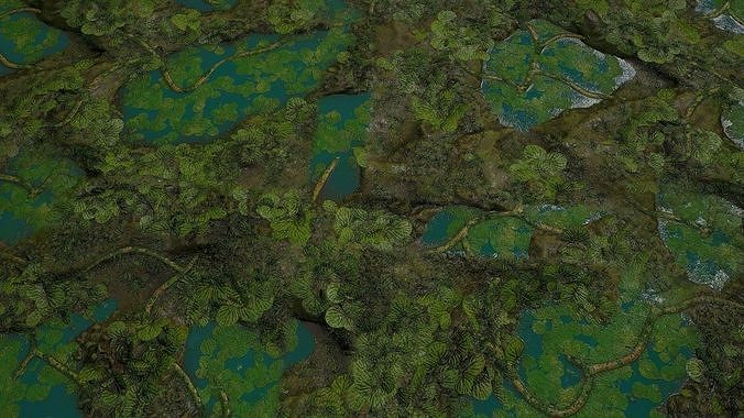 PBR seamless jungle swamp ground texture v2 Texture