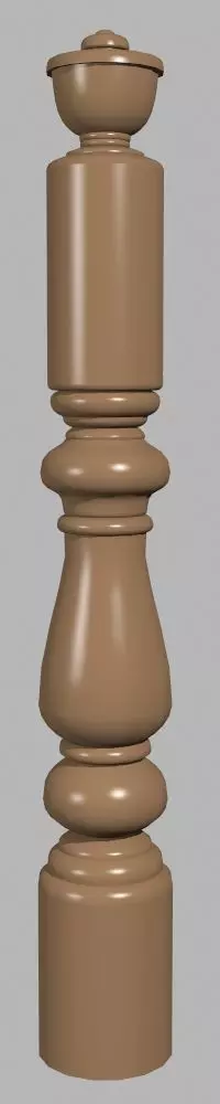 wooden pillars 3D model