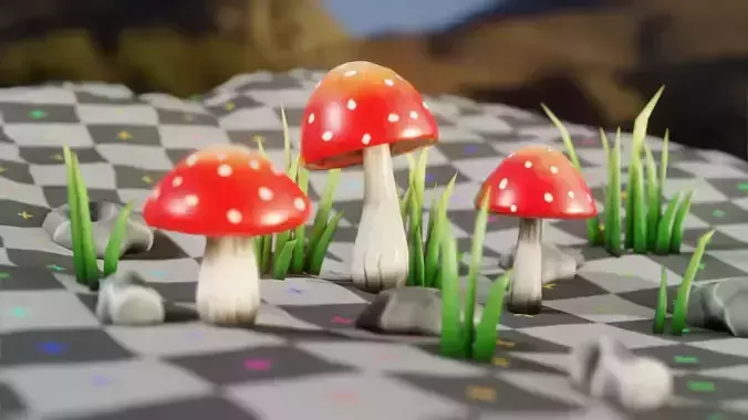 Low Poly Hand Painted Game Ready Nature Assets