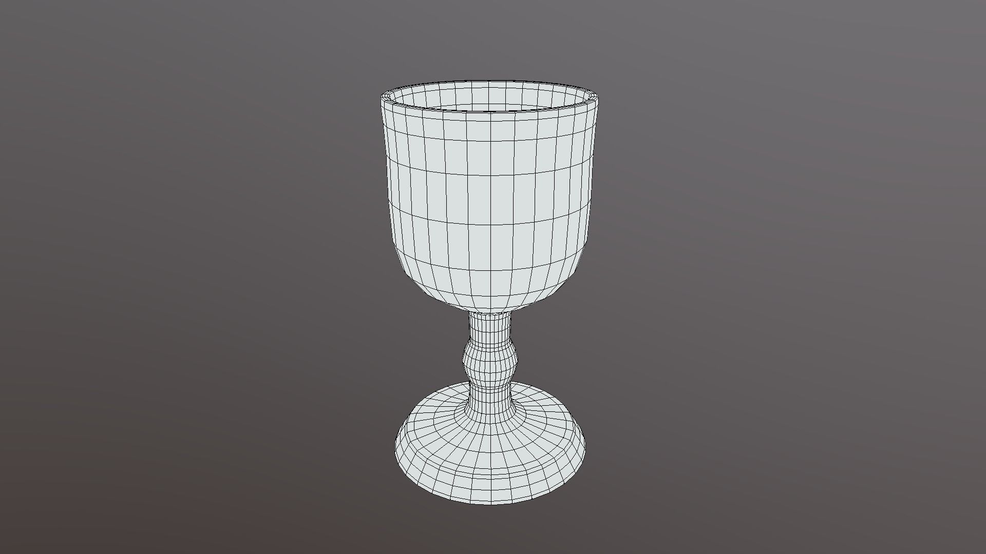 Golden Goblet 3D model_3