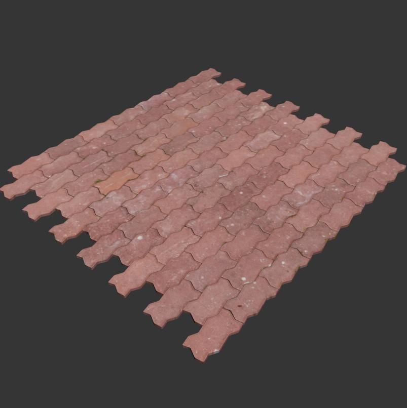Floor Tiles 3D model_3