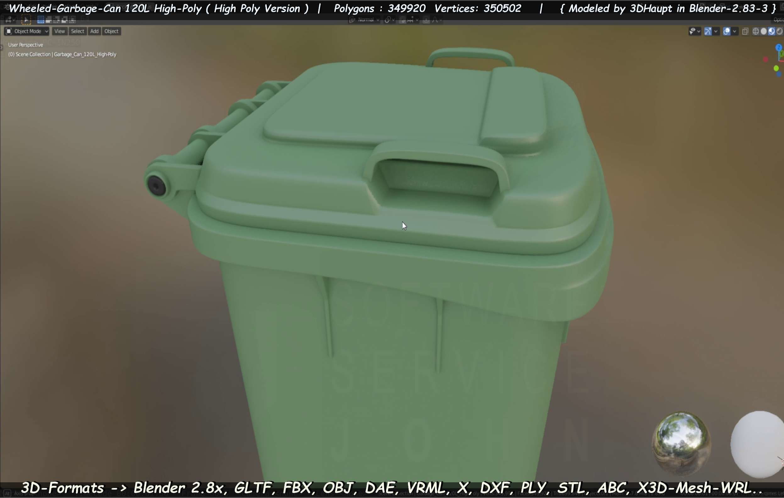 Wheeled-Garbage-Can 120L High-Poly 3D model_83