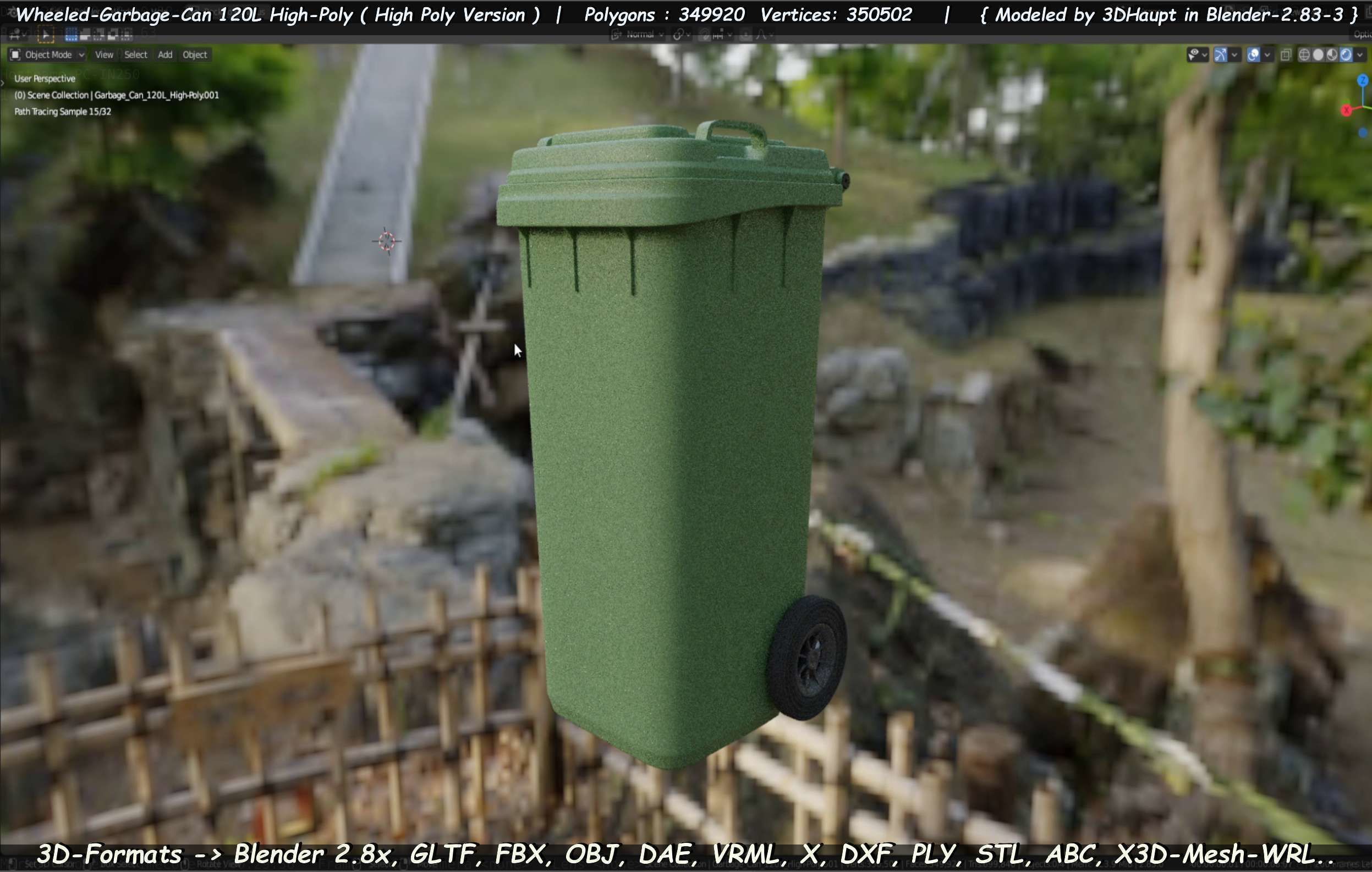 Wheeled-Garbage-Can 120L High-Poly 3D model_16