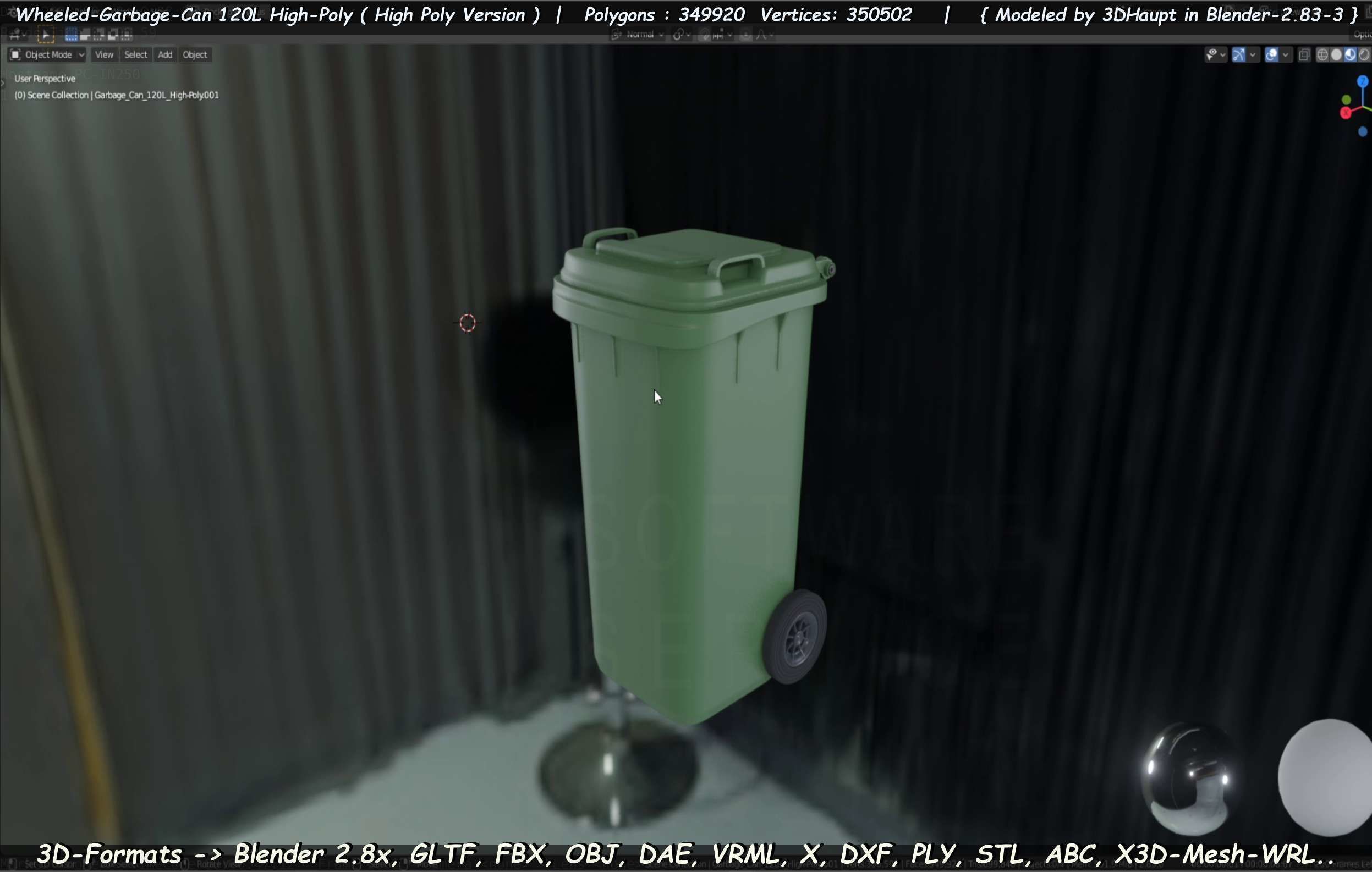 Wheeled-Garbage-Can 120L High-Poly 3D model_29