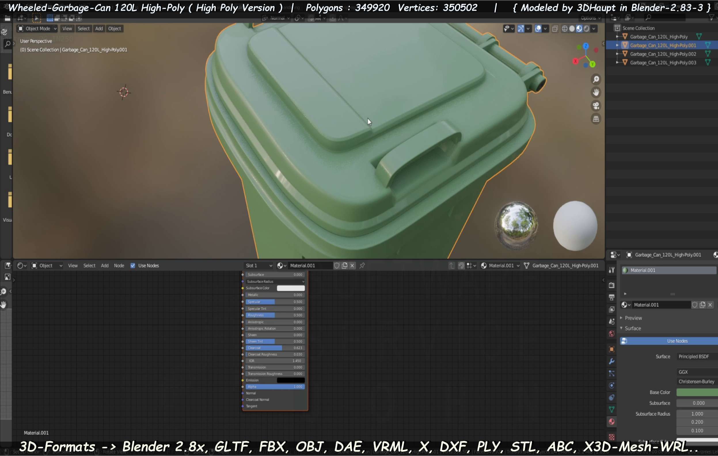 Wheeled-Garbage-Can 120L High-Poly 3D model_54