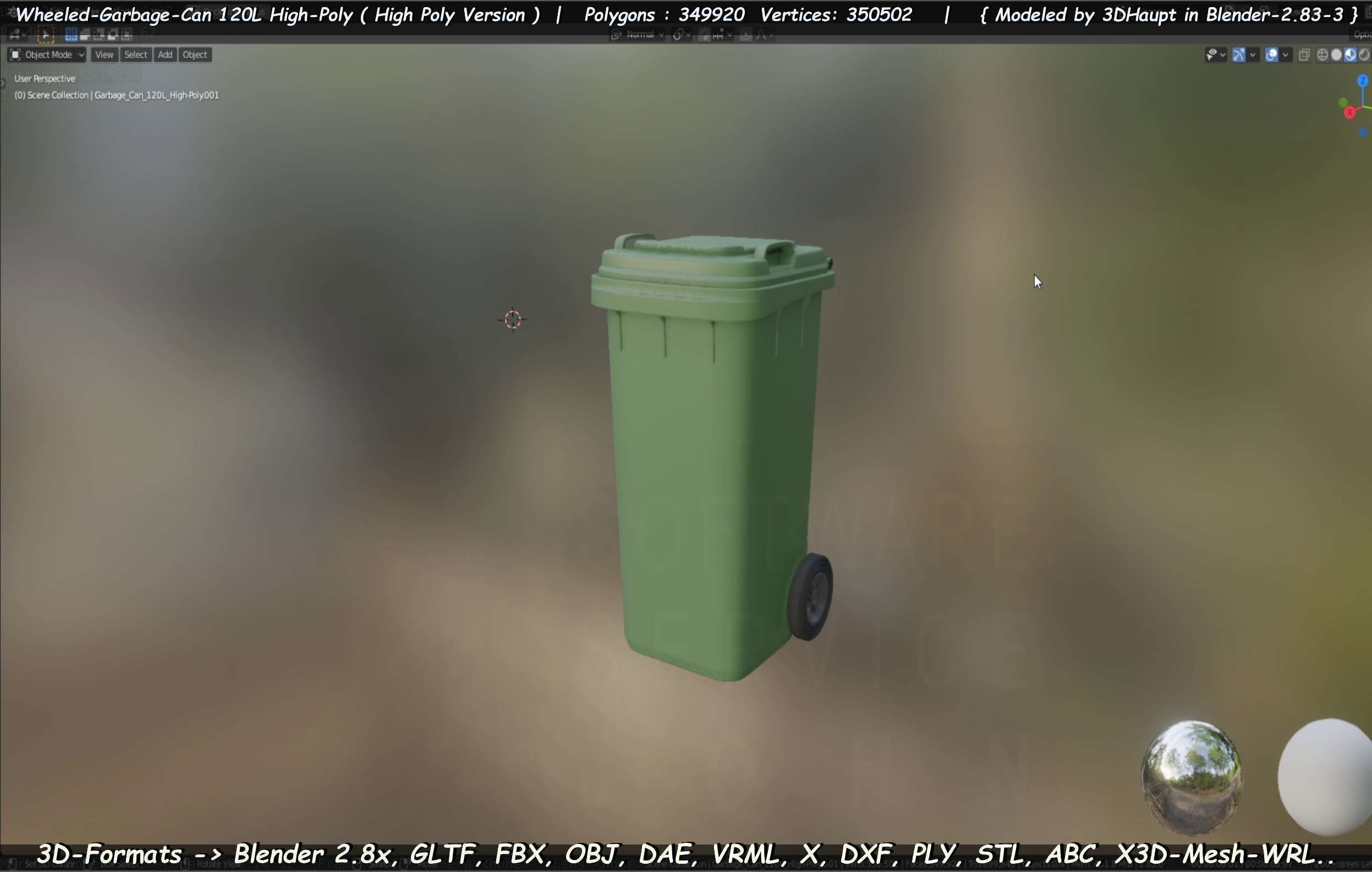 Wheeled-Garbage-Can 120L High-Poly 3D model_55