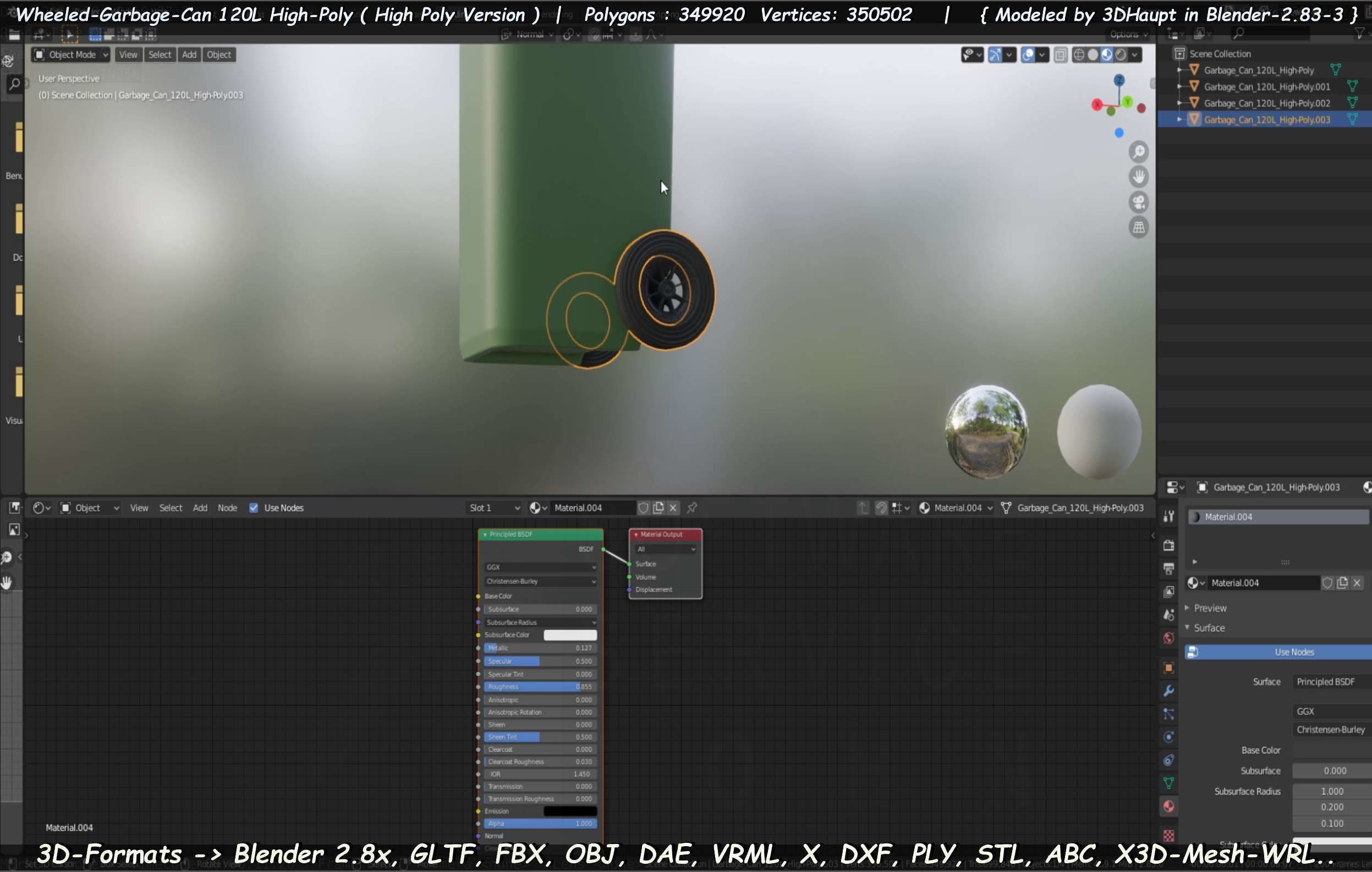 Wheeled-Garbage-Can 120L High-Poly 3D model_50