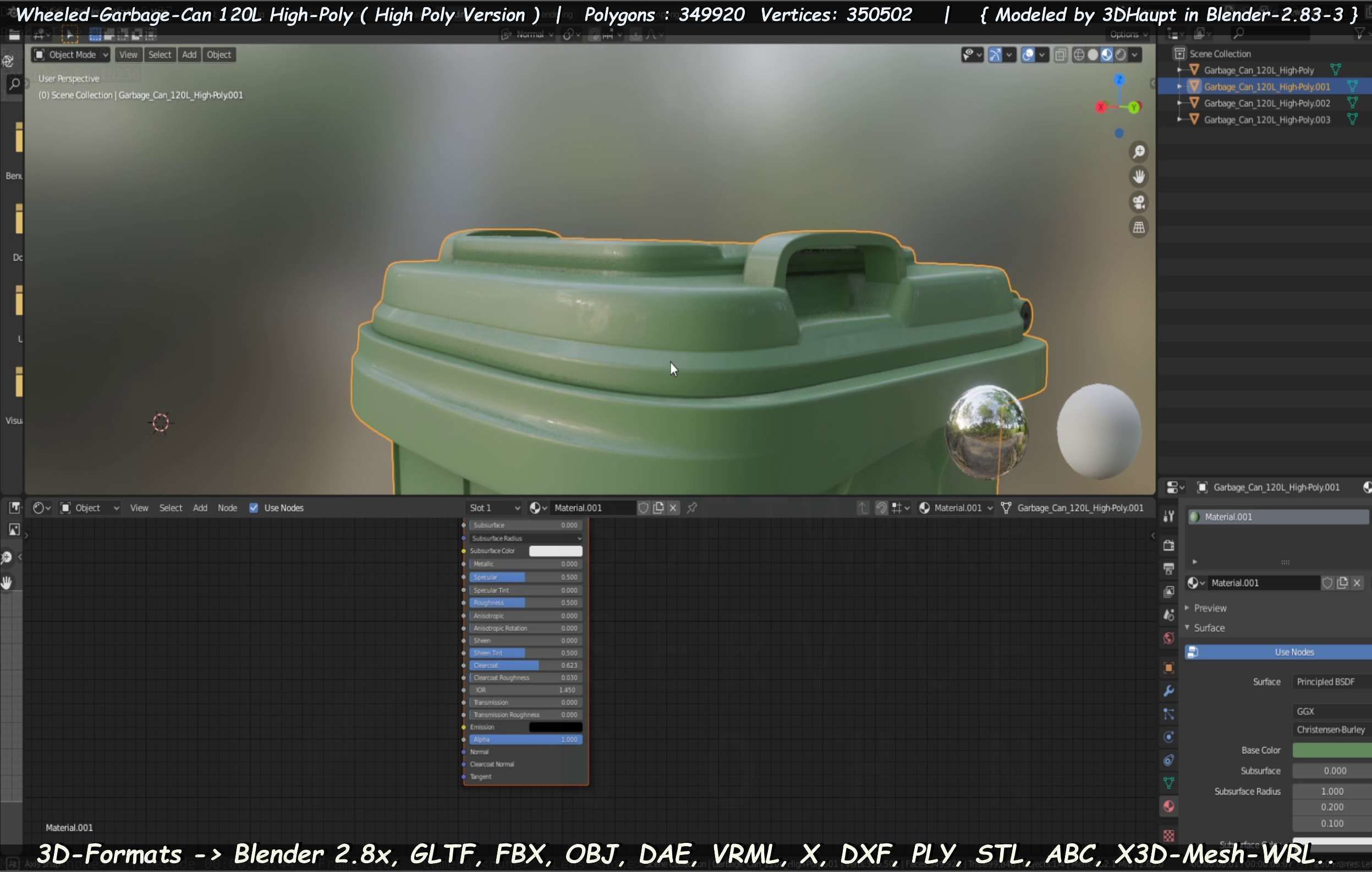 Wheeled-Garbage-Can 120L High-Poly 3D model_69
