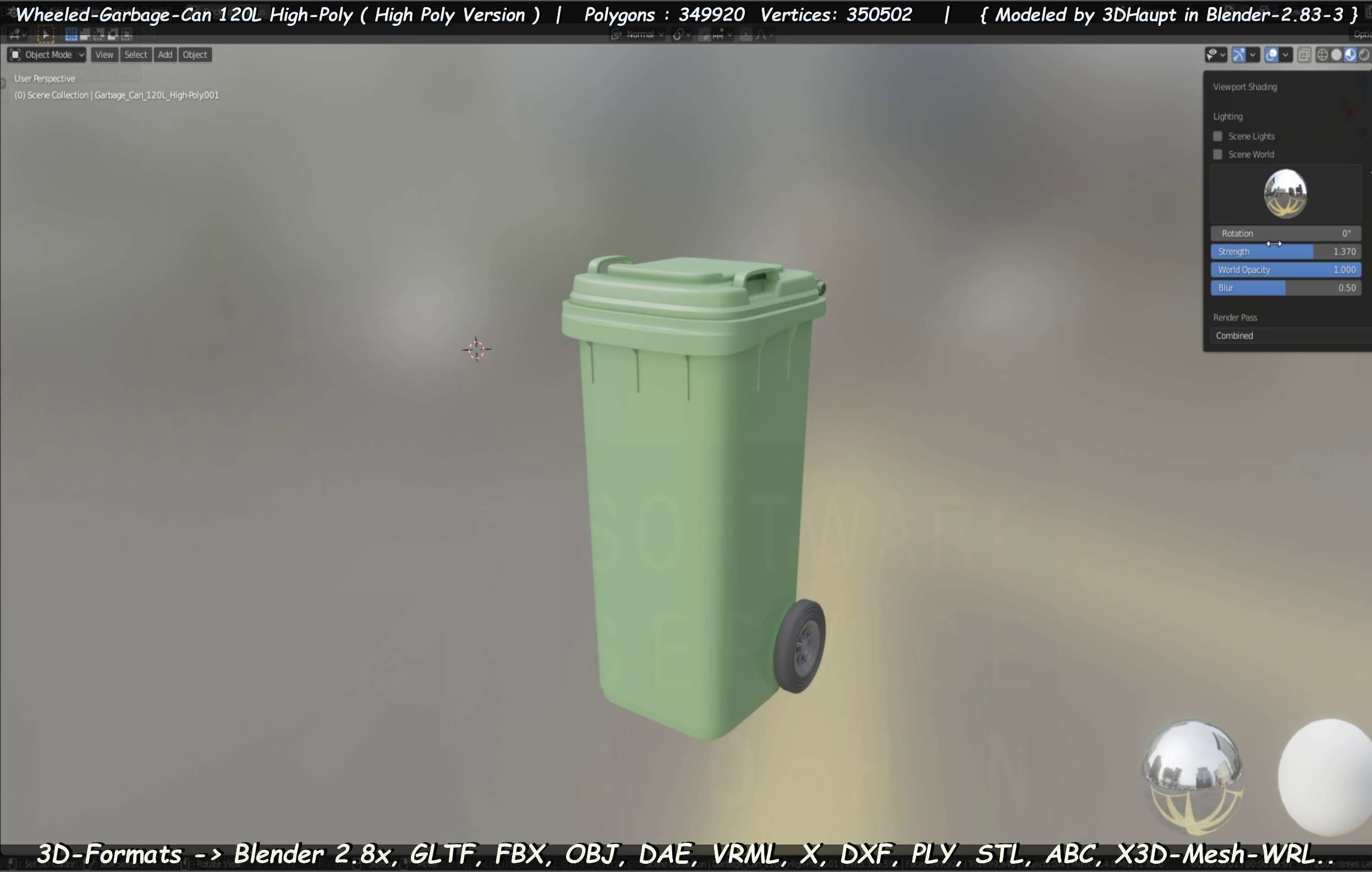 Wheeled-Garbage-Can 120L High-Poly 3D model_61