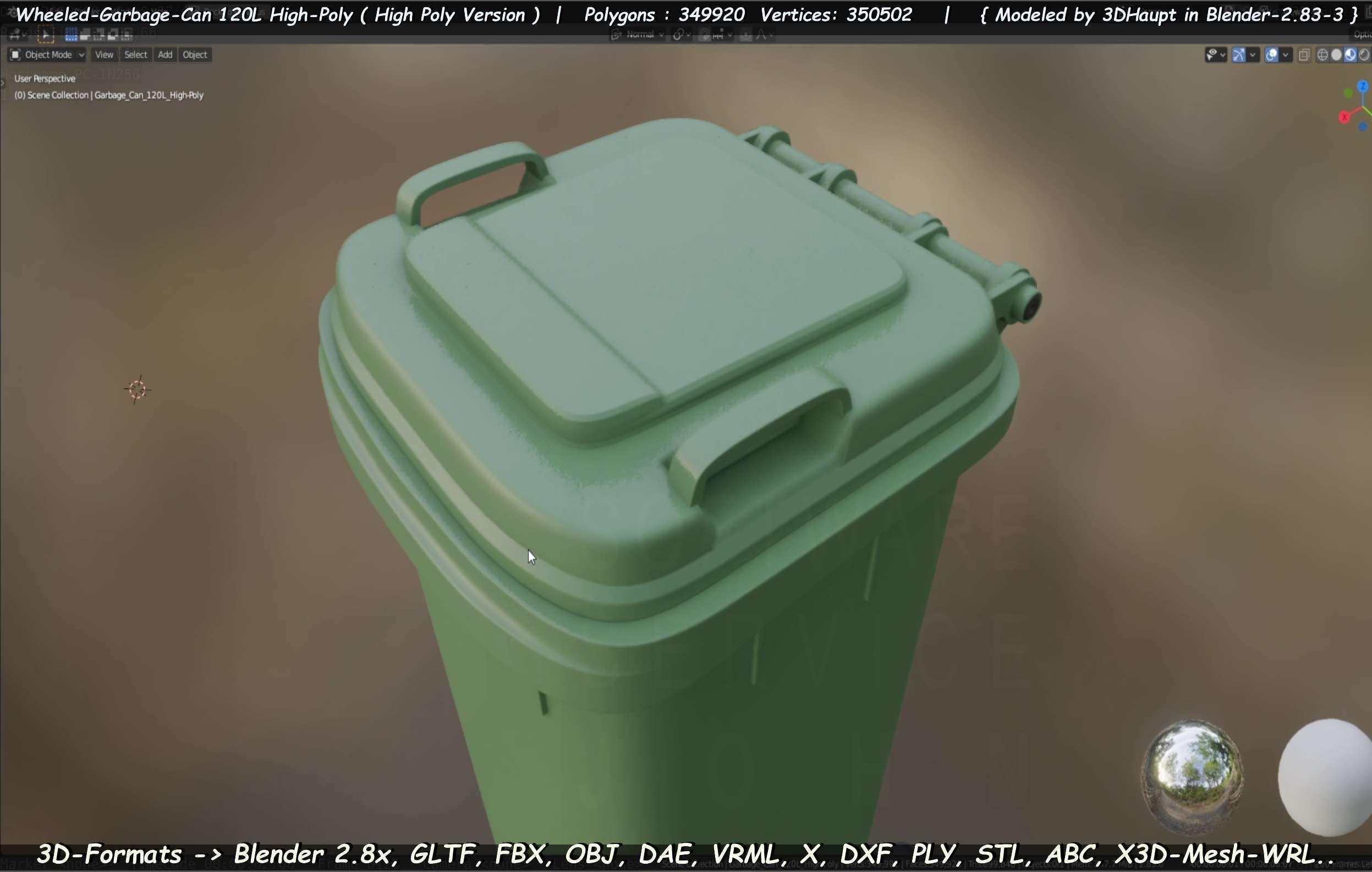 Wheeled-Garbage-Can 120L High-Poly 3D model_40