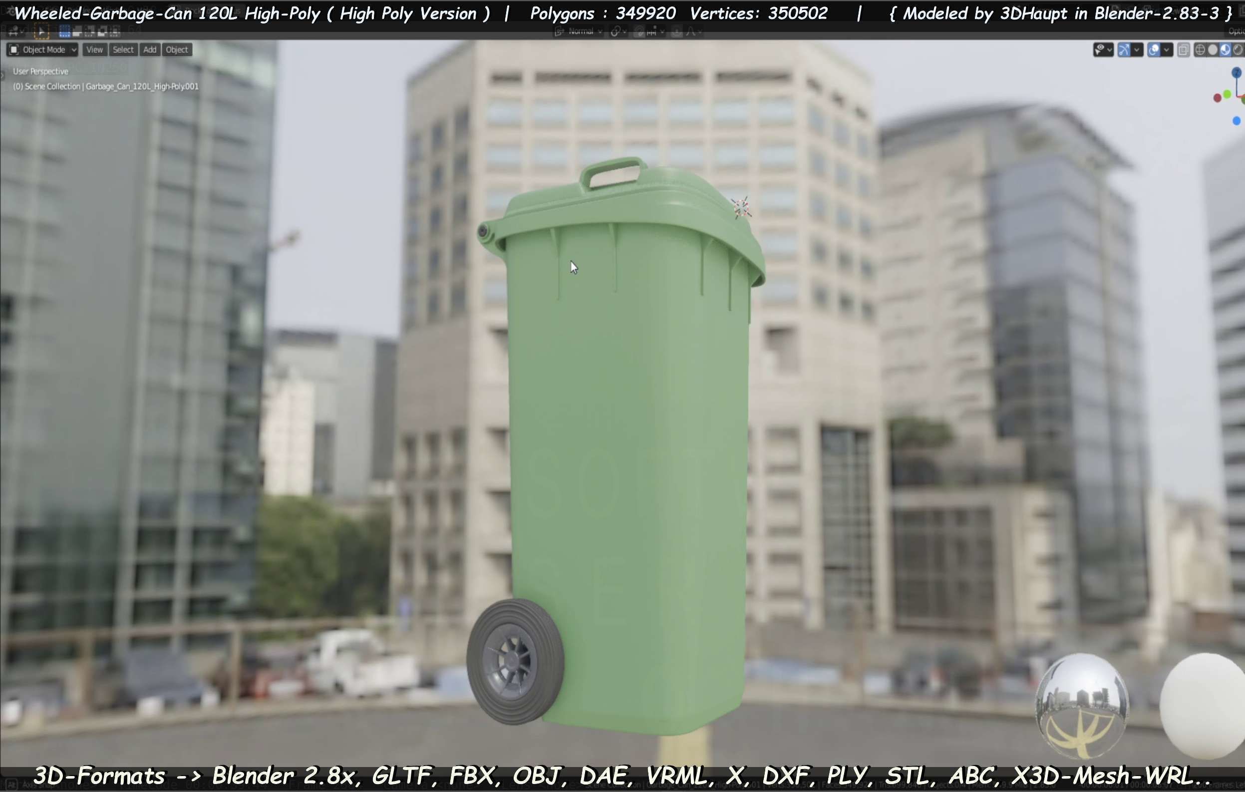 Wheeled-Garbage-Can 120L High-Poly 3D model_23