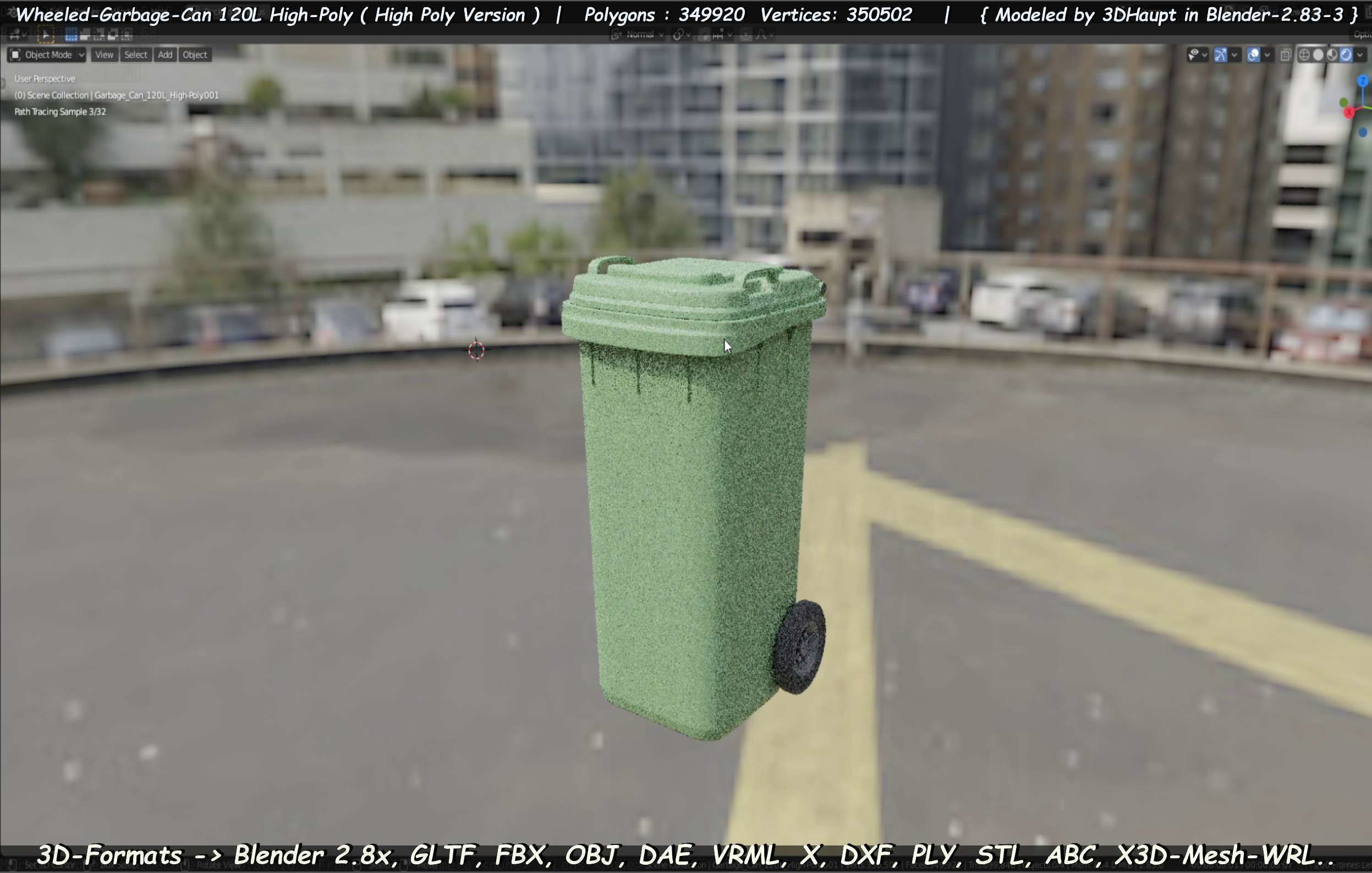 Wheeled-Garbage-Can 120L High-Poly 3D model_17
