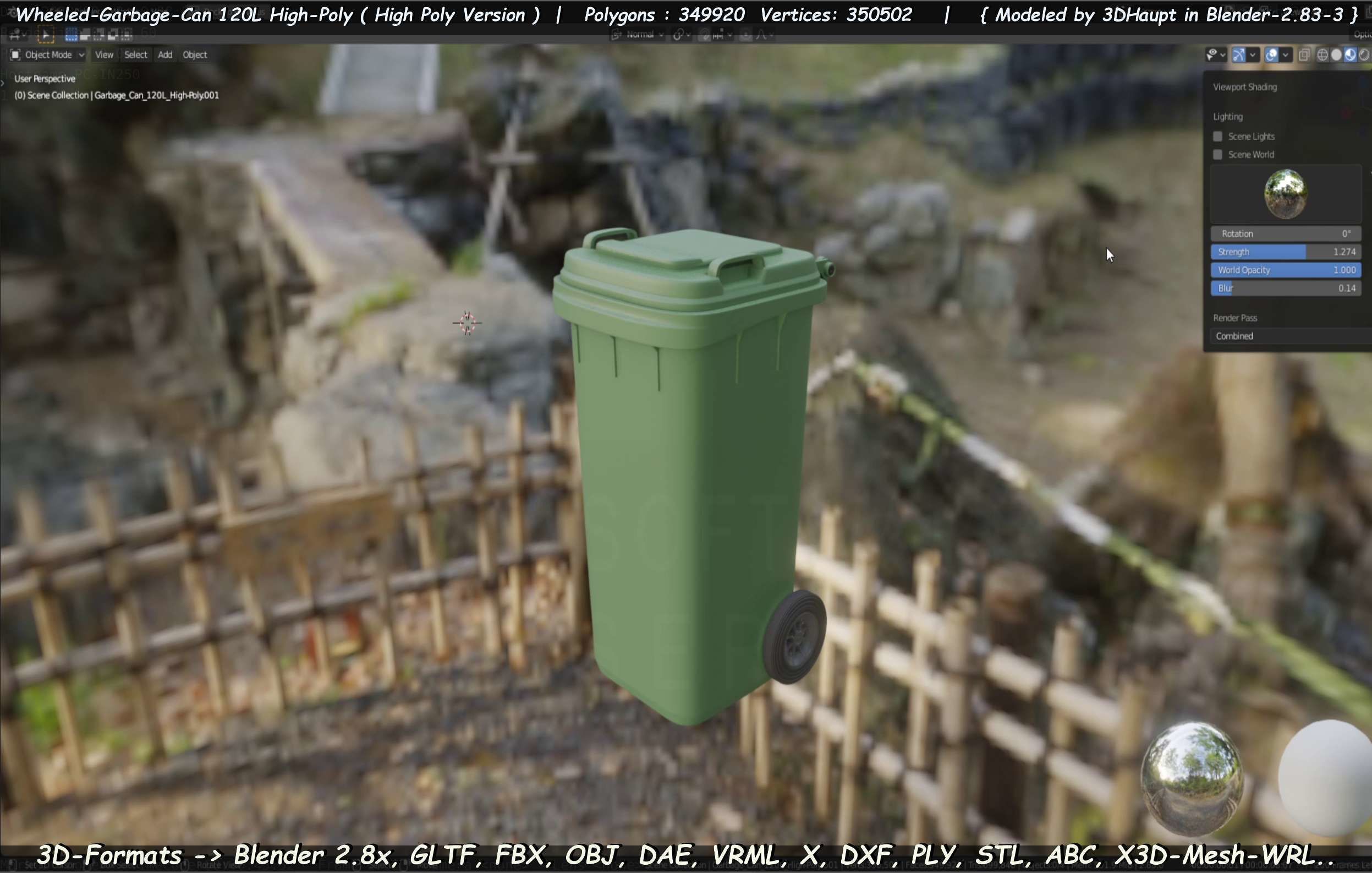 Wheeled-Garbage-Can 120L High-Poly 3D model_30