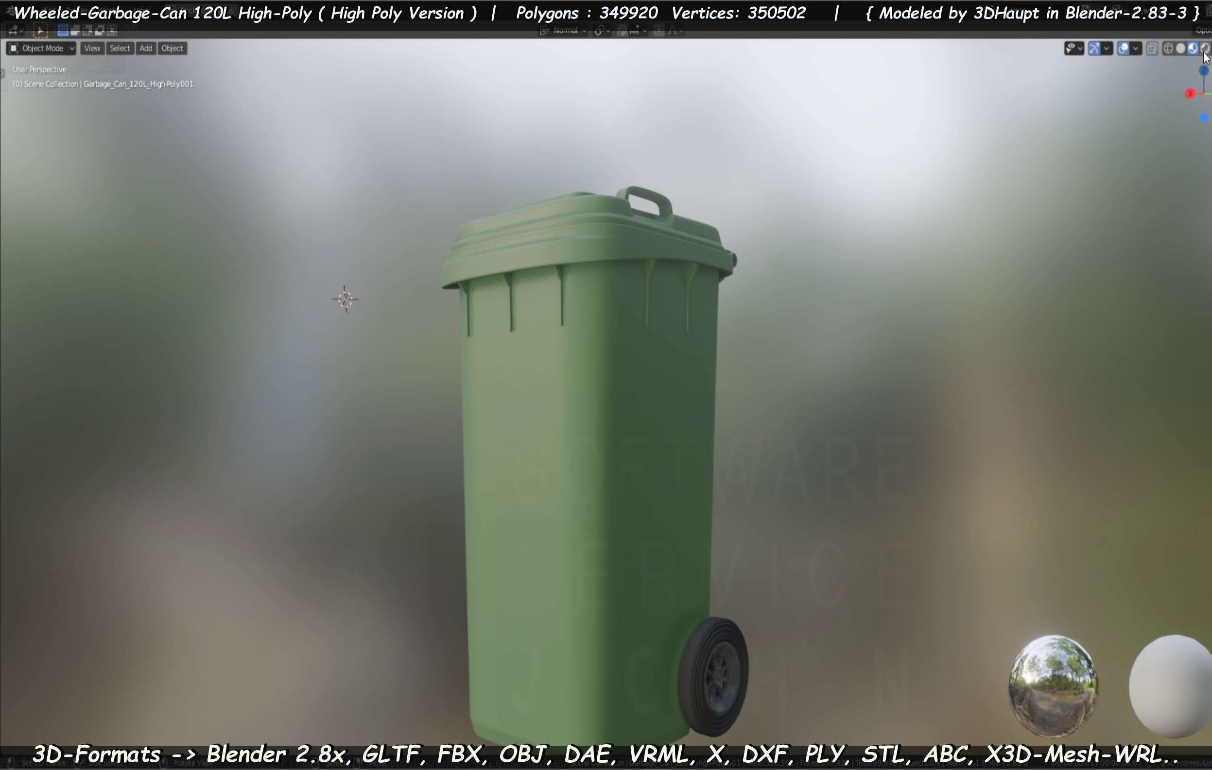 Wheeled-Garbage-Can 120L High-Poly 3D model_14