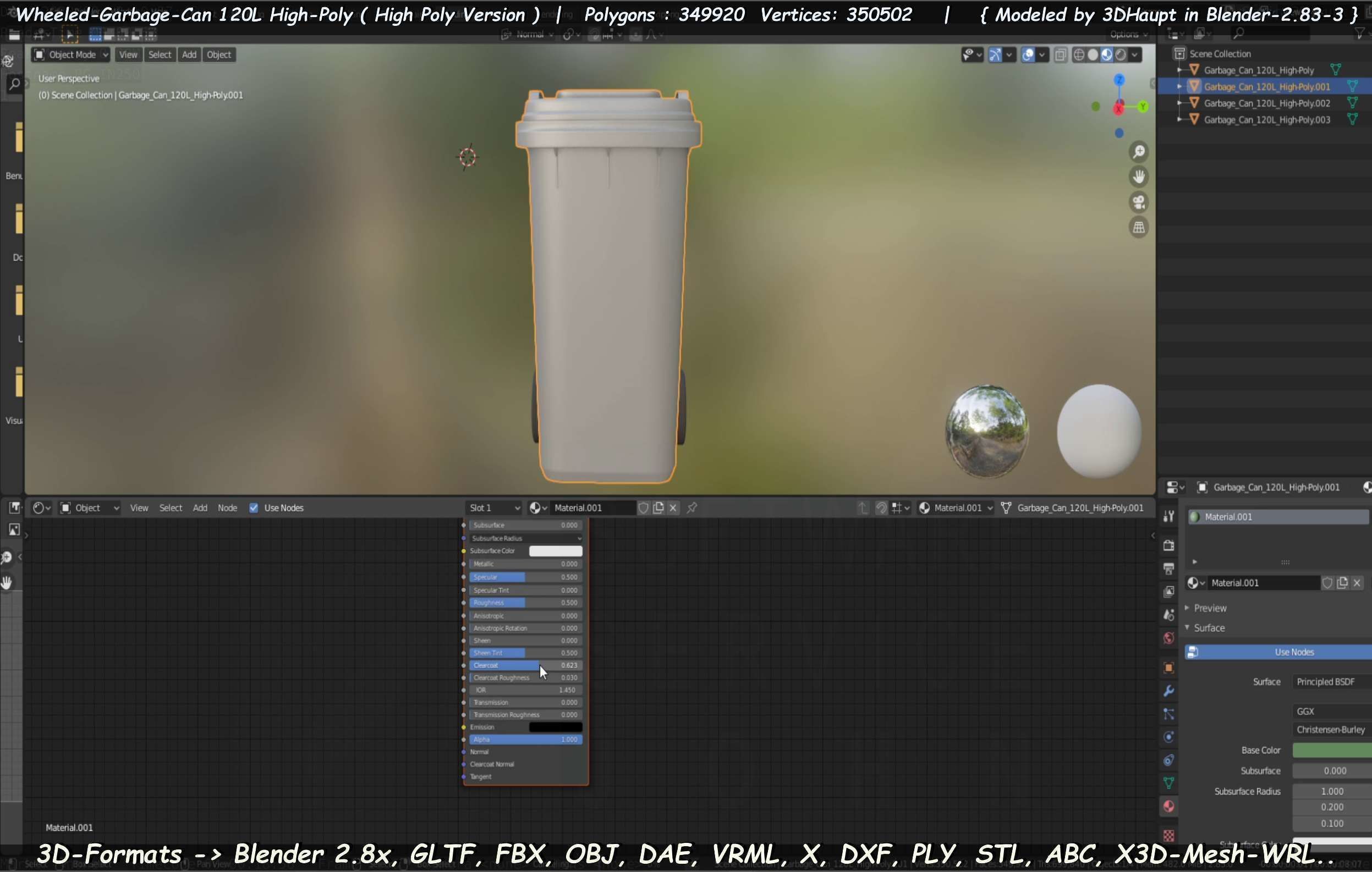 Wheeled-Garbage-Can 120L High-Poly 3D model_67