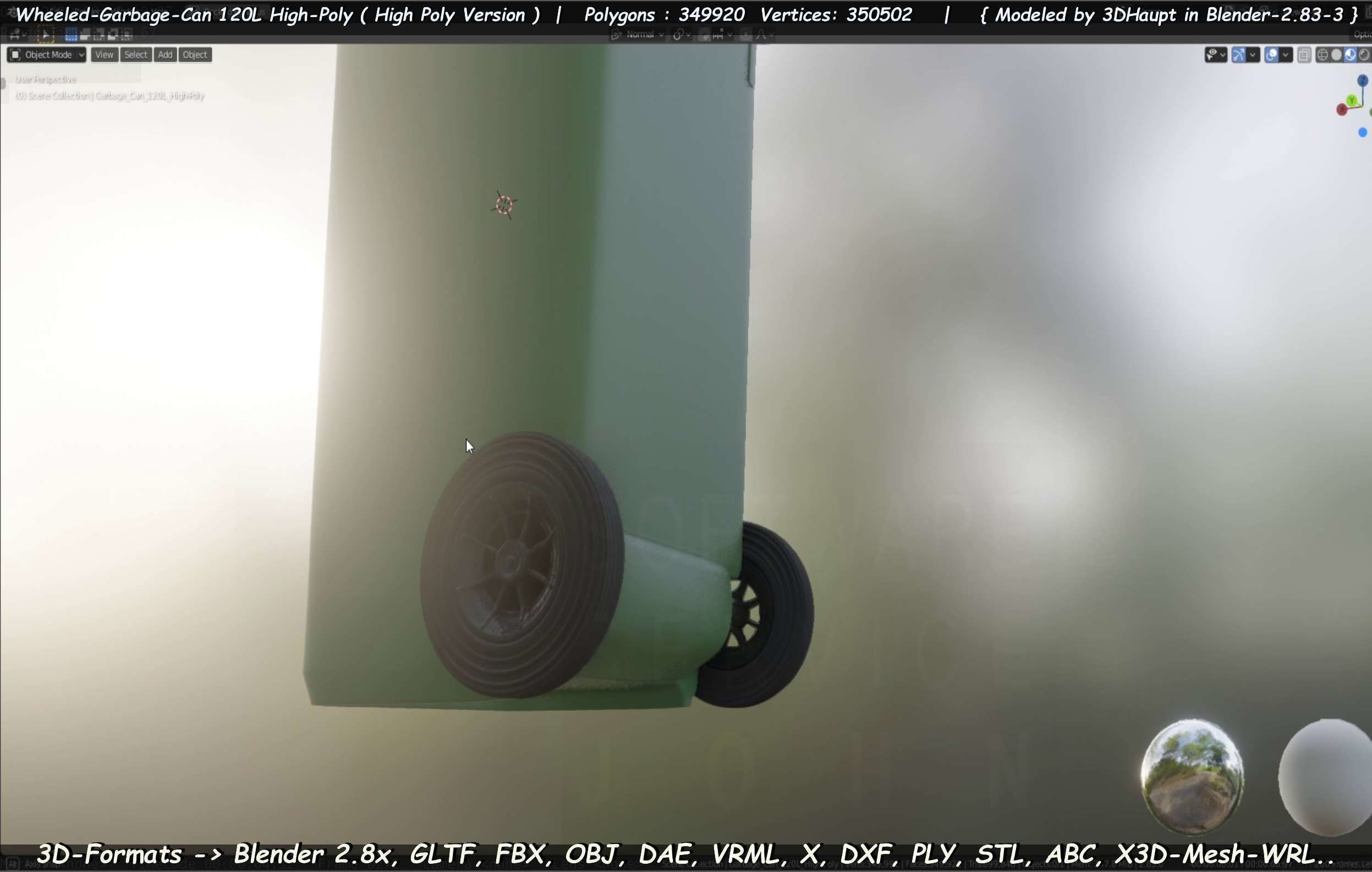 Wheeled-Garbage-Can 120L High-Poly 3D model_87