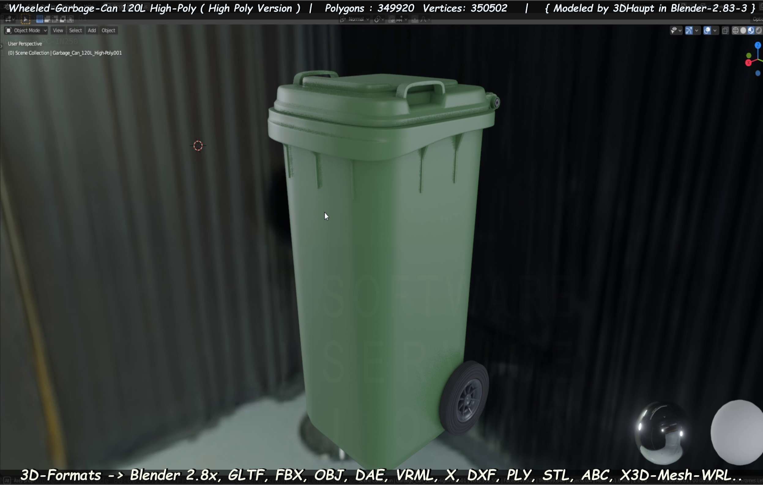 Wheeled-Garbage-Can 120L High-Poly 3D model_31