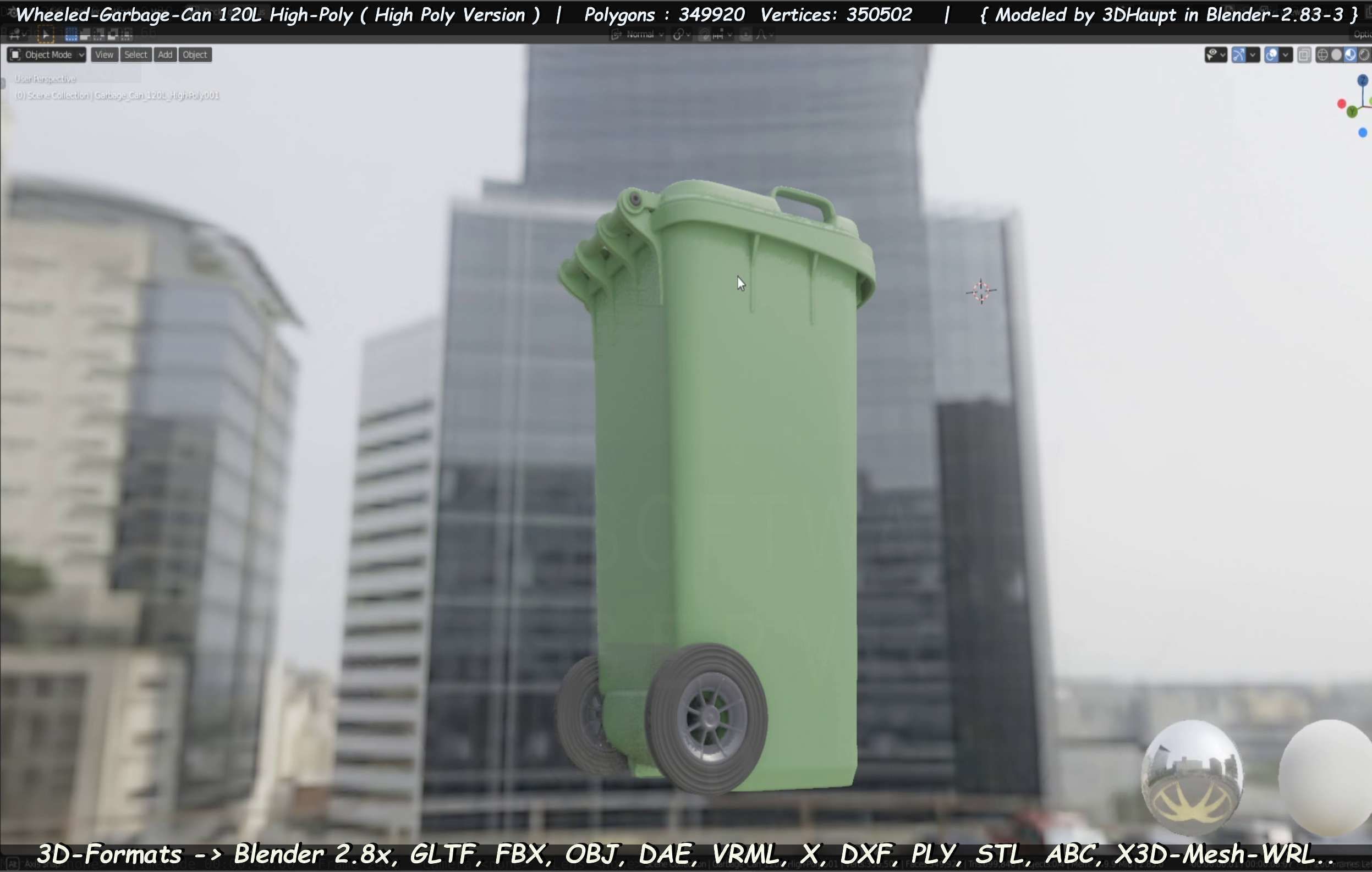 Wheeled-Garbage-Can 120L High-Poly 3D model_24
