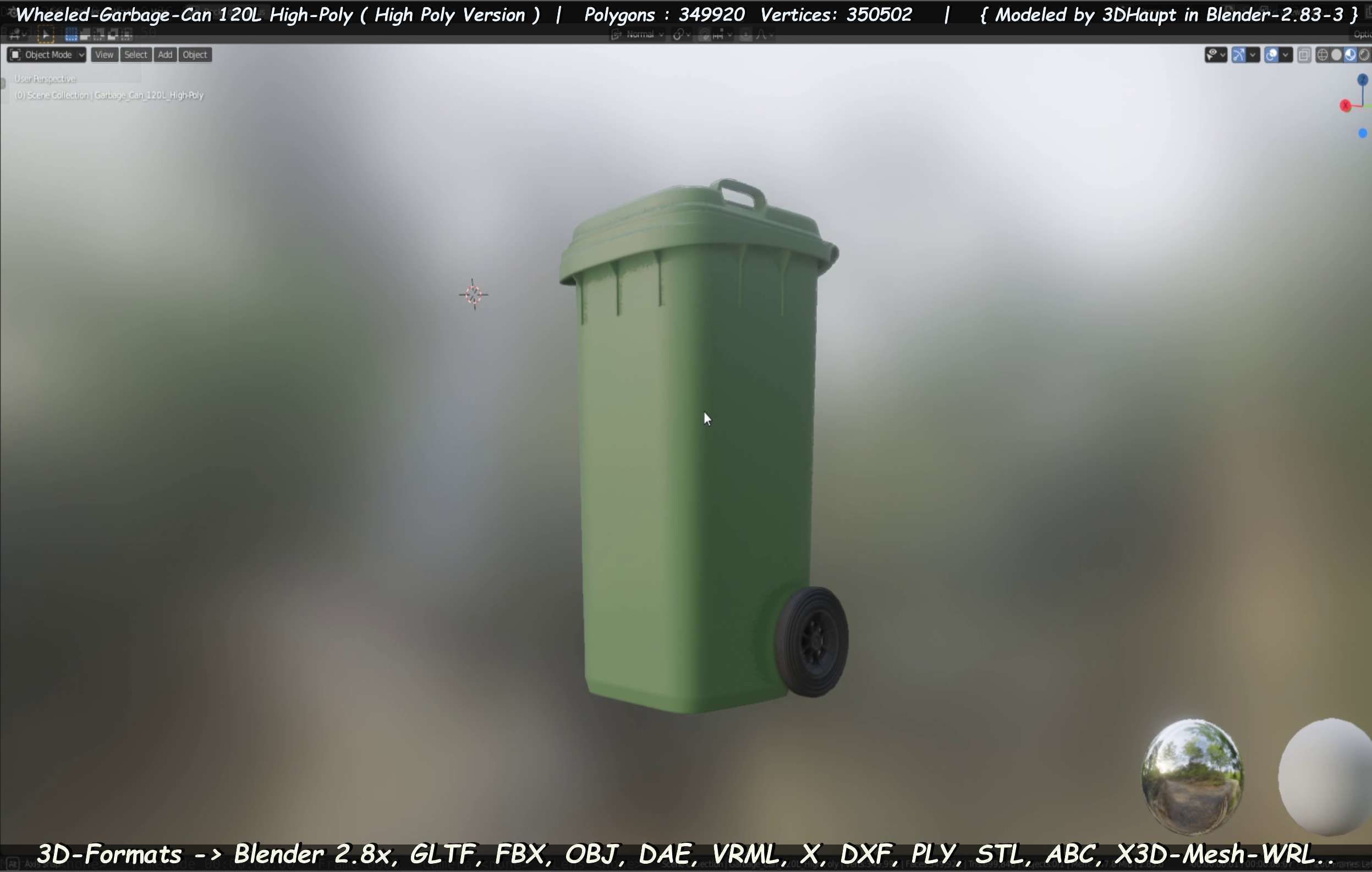 Wheeled-Garbage-Can 120L High-Poly 3D model_36