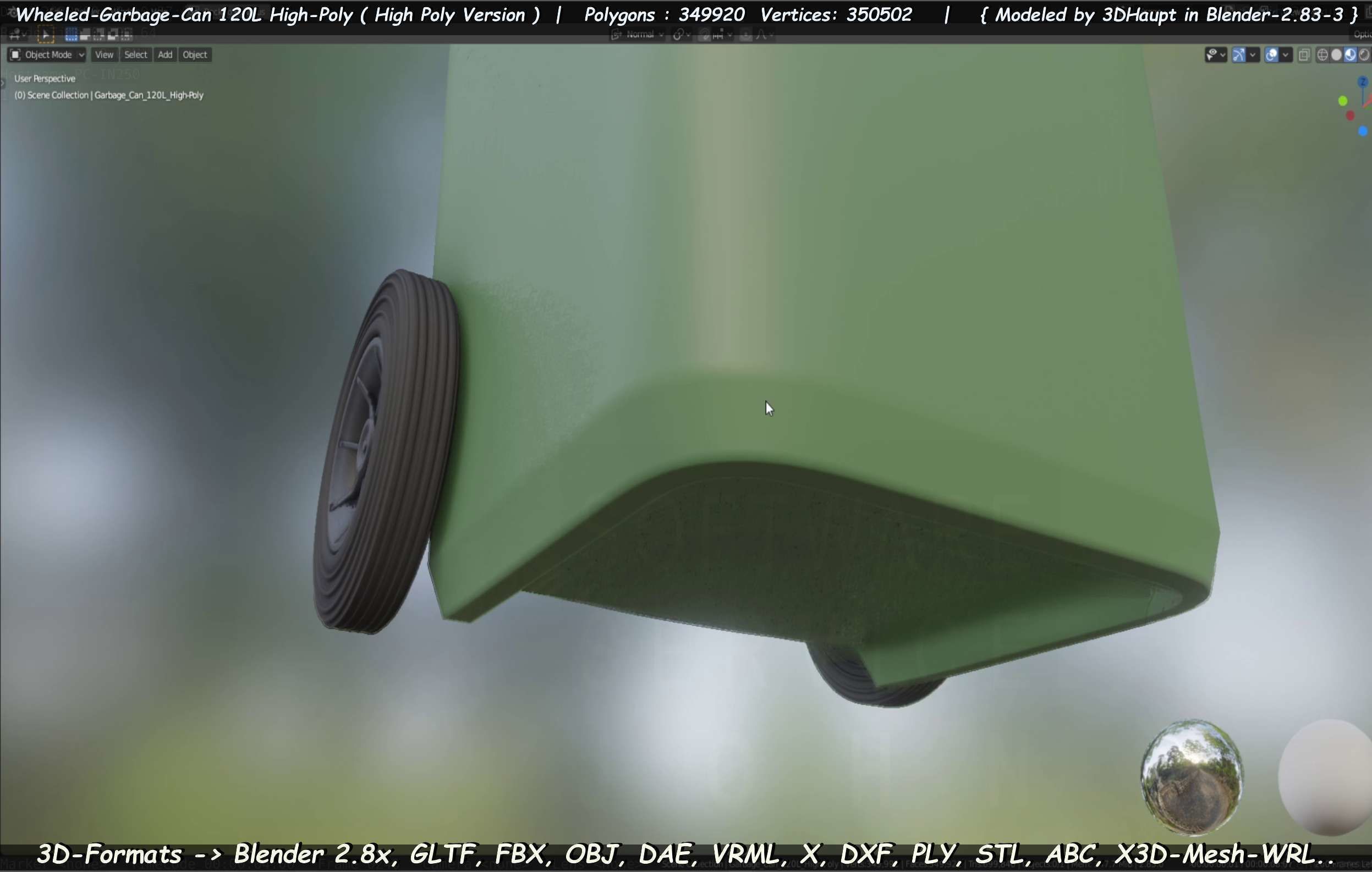 Wheeled-Garbage-Can 120L High-Poly 3D model_89