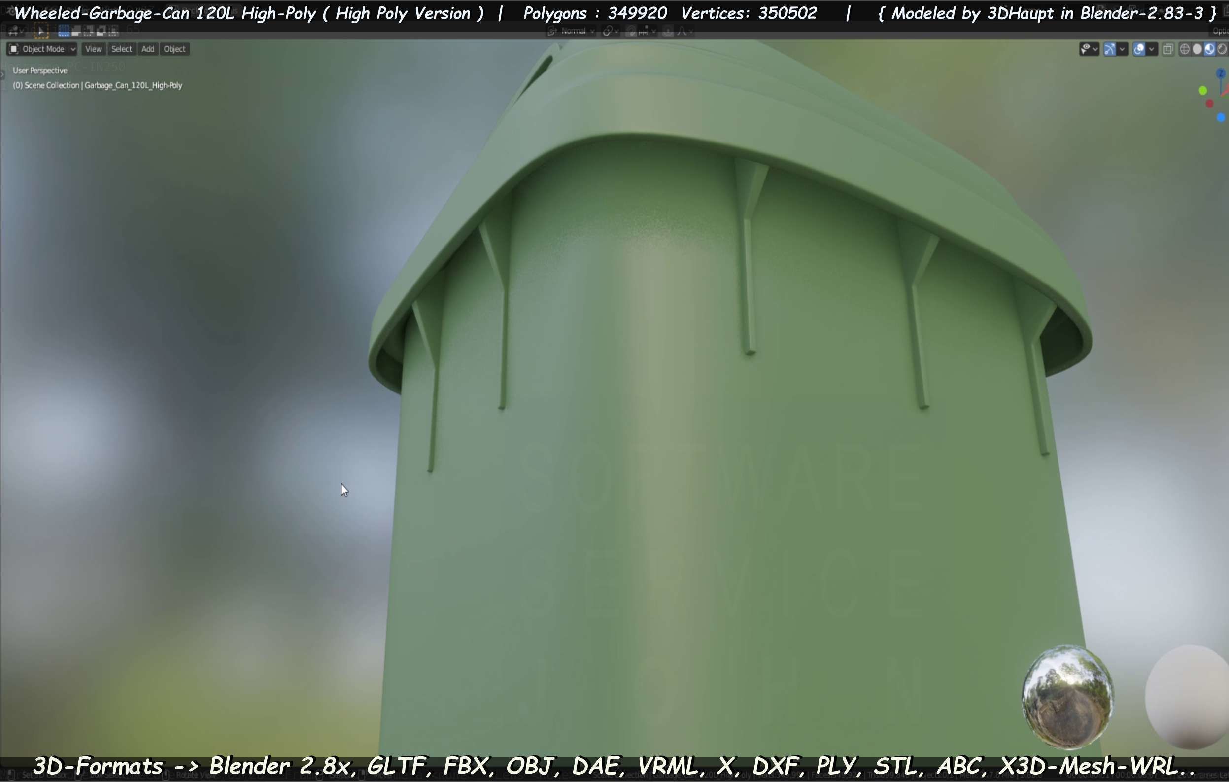 Wheeled-Garbage-Can 120L High-Poly 3D model_43