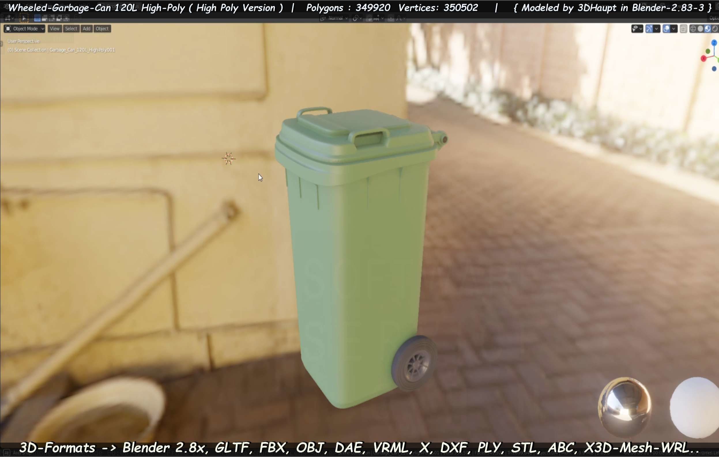 Wheeled-Garbage-Can 120L High-Poly 3D model_64